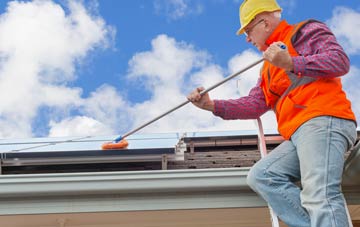 White Post soft wash roof cleaning